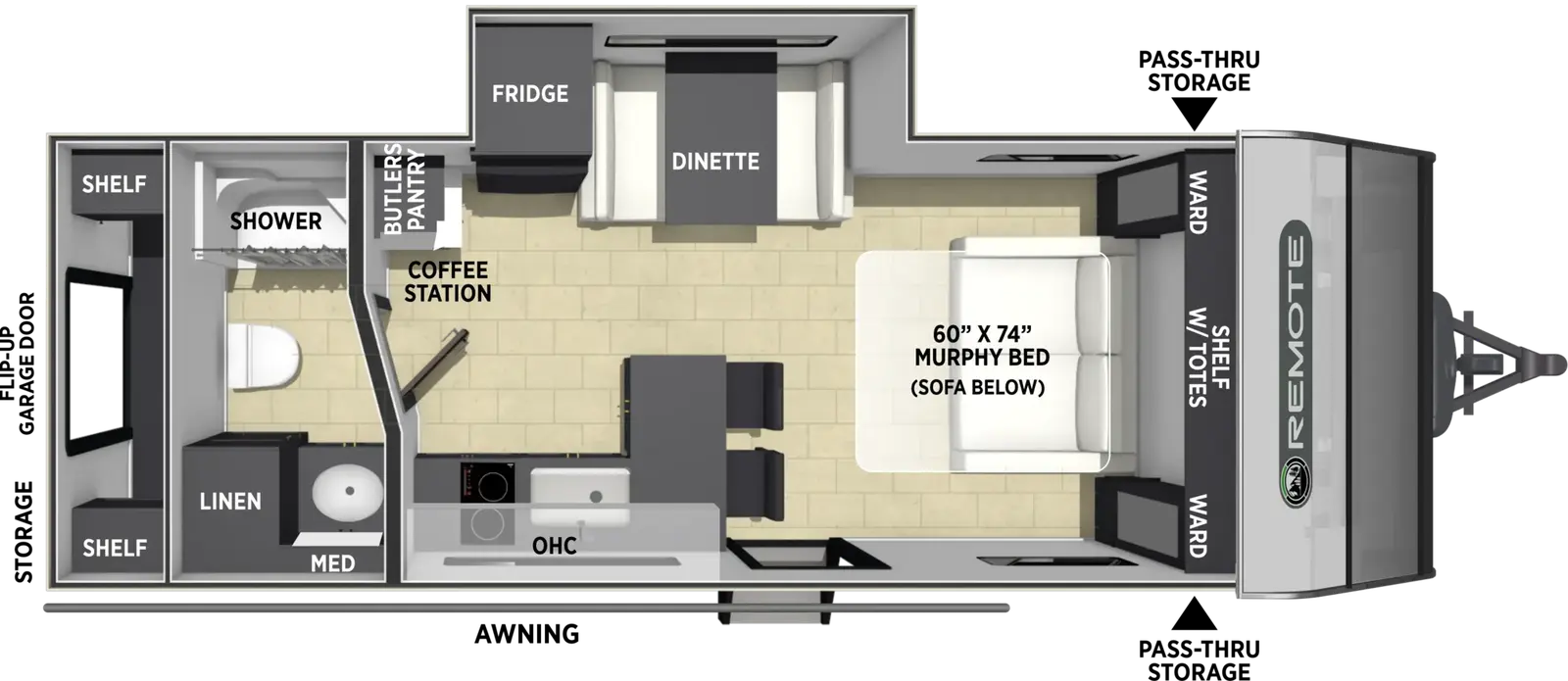 Coachmen Remote 8' Wide 238RRB 2027