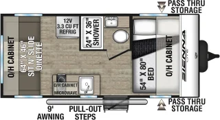 Plan de plancher Venture RV Sienna Lite SA160VRW 2027